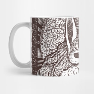 Moon Bunny Illustration Mug